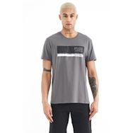 Tommy Life 88221 Koyu Gri Baskılı Standart Kalıp O Yaka Erkek T-Shirt