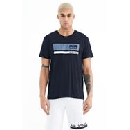 Tommy Life 88221 Lacivert Beyaz Baskılı Standart Kalıp O Yaka Erkek T-shirt
