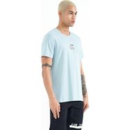 Tommy Life 88222 Açık Mavi Baskılı O Yaka Standart Kalıp Erkek T-shirt