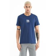 Tommy Life 88222 İndigo Baskılı O Yaka Standart Kalıp Erkek T-Shirt
