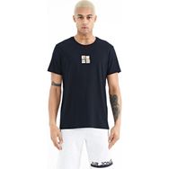Tommy Life 88222 Lacivert Baskılı O Yaka Standart Kalıp Erkek T-Shirt