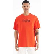 Tommy Life 88224 Fiesta Ön Arka Baskılı O Yaka Oversize Erkek T-Shirt