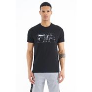 Tommy Life 88226 Siyah Yazı Baskılı Standart Kalıp O Yaka Erkek T-Shirt