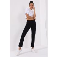 Tommy Life 94195 T02BY-94195 Klasik Cep Fermuarlı Lacivert Bayan Eşofman Alt