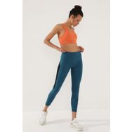 Tommy Life 94541 Zümrüt Yüksek Bel Şerit Detaylı Slim Fit Dar Paça Kadın Tayt