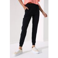Tommy Life 94561 Lacivert Yüksek Bel Jogger Rahat Form Manşetli Kadın Eşofman Altı