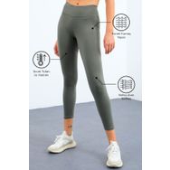 Tommy Life 94577 Çağla Kadın Yüksek Bel Termal Slim Fit Dar Paça Tayt