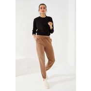 Tommy Life 94580 Büzgü Cepli Rahat Form Lastik Paça Toprak Kadın Eşofman Altı