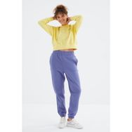 Tommy Life 94624 Açık Eflatun Yüksek Bel Rahat Form Basic Jogger Kadın Eşofman Altı