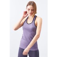 Tommy Life 97094 Çapraz Askılı Kolsuz Standart Kalıp Eflatun Kadın Spor Atlet