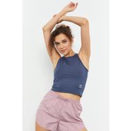 Tommy Life 97148 Sıfır Kol Dar Kalıp O Yaka Petrol Kadın Crop Top