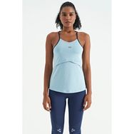 Tommy Life 97261 Açık Mavi Sırt Çarpraz Askı Detaylı Standart Kalıp Kadın Spor Atlet
