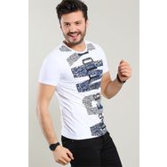 Tommy Life Baskılı Siyah Erkek T-Shirt
