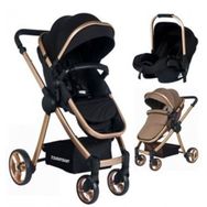 Tommybaby Toranto TRN-484 Travel Sistem Bebek Arabası +puset gold-siyah