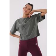 Tommylife 97135 Çağla Yazı Baskılı Kısa O Yaka Kadın Oversize Bayan T-Shirt