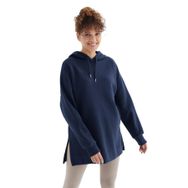 Tommylife 97242 Siyah Reglan Kol Basic Kapüşonlu Oversize Tunik
