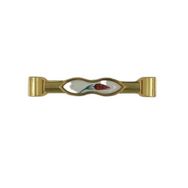 Tomurcuk 198-41-128-16 Altın Beyaz 128 mm Porselen Mobilya Kulbu