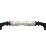 Tomurcuk Porselen 160 mm Siyah Desensiz Lüster Füme Kulp
