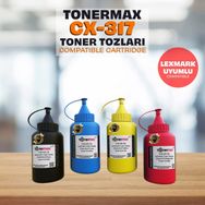 Tonermax Lexmark CS317 / CS417 / CS517 / CX317 / CX417 / CX517 Uyumlu Toner Tozu Seti