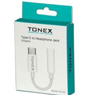 Tonex AX-03 Type-C to 3.5 mm Beyaz Kulaklık Dönüştürücü Kablo