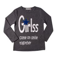 Toontoy Girls Taşlı Pullu Nakışlı Kız Çocuk Sweatshirt