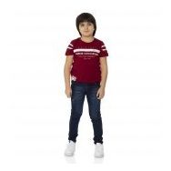 Toontoy Ön Ve Kol Baskılı Kırmızı Erkek Çocuk T-shirt