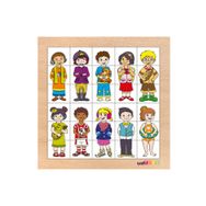 Toptoys CS-7029 Eşleştir Karıştır Çocuklar Ahşap 30 Parça Puzzle