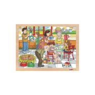 Toptoys CS-7046 24 Parça Ailem Ahşap Puzzle
