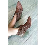 Topukla 019 1009 Taba Süet Kadın Bot