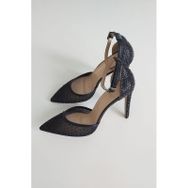 Topukla 036 4199 Platin Taşlı 10 cm Kadın Abiye Ayakkabı