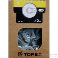 Torex DIN-125 M12 12 mm 55 Adet Düz Pul