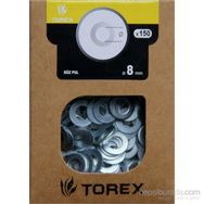 Torex DIN-125 M8 8 mm 150 Adet Düz Pul