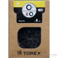 Torex DIN-6798 M8 8 mm 180 Adet Tırtıllı Pul