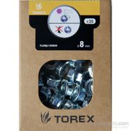 Torex DIN-6923 M8 35 Adet 8 mm Altıköşe Flanşlı Somun