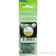 Torex DIN 7505 3x20 mm 40lı Sunta Vidası