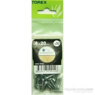 Torex DIN 7505 4x20 mm 30lu Sunta Vidası