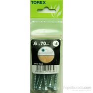Torex DIN 7505 6x70 mm 8li Sunta Vidası