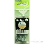 Torex DIN 7505 6x80 mm 6lı Sunta Vidası