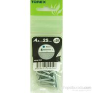 Torex DIN 7981 4.8x25 mm 20li YSB Sac Vidası