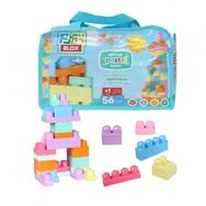 ToruToys 2915 Play Blox Pastel Blok Saklama Çantalı 56 Parça Yapı Oyuncakları