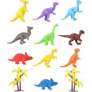 ToruToys 683 Toy Play 4-6 cm 12 Parça Renkli Mini Dinozor Figür Seti
