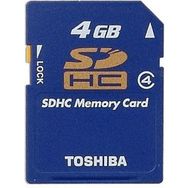 Toshiba 4 GB Class 4 SDHC SD Hafıza Kartı