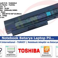 Toshiba PA3821U-1BRS PA3820U-1BRS Uyumlu Notebook Batarya