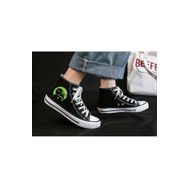 Touz Moda R&M Shadow Baskılı Siyah Unisex Kanvas Ayakkabı