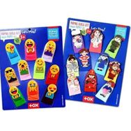 Tox 2 Set 106/76-2 Mavi 20 Parça Tox Emojiler ve Meslekler Parmak Kukla