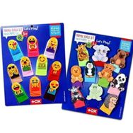 Tox 2 Set 106/78-2 Mavi 20 Parça Tox Emojiler ve Vahşi Hayvanlar Parmak Kukla
