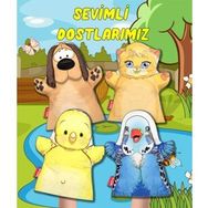 Tox 4 Parça Sevimli Dostlarımız Keçe El Kukla Set Eğitici Oyuncak