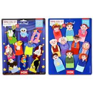Tox Aile Bireyleri ve Uçan Hayvanlar T752 T222 2 Set 20 Parça Parmak Kukla