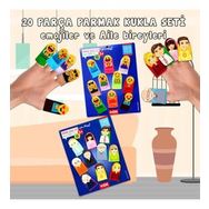 Tox Emojiler ve Aile Bireyleri T106 T751 2 Set 20 Parça Parmak Kukla