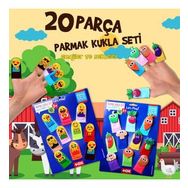 Tox Emojiler ve Sebzeler T106 T104 2 Set 20 Parça Parmak Kukla